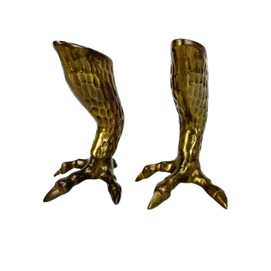 Brass Talon Candleholders