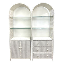 Load image into Gallery viewer, White Wicker Etagare Shelves