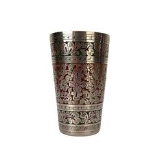 Load image into Gallery viewer, Engraved Brass Lassi Tumbler