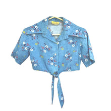 Load image into Gallery viewer, Floral 1970s Crop Top