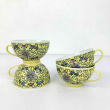 Load image into Gallery viewer, Yellow Chinese Tea Cups