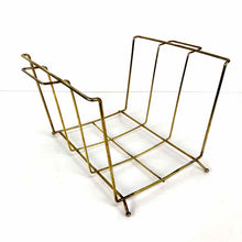 Load image into Gallery viewer, Gold Wire Magazine Rack