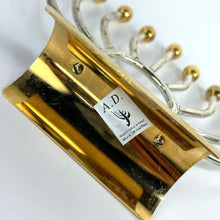 Load image into Gallery viewer, Modern Gold &amp; Chrome Menorah