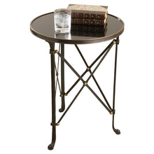 Load image into Gallery viewer, Granite &amp; Iron Side Table