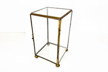 Load image into Gallery viewer, Brass &amp; Glass Display Box
