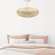 Load image into Gallery viewer, Bamboo Circular Pendant Light
