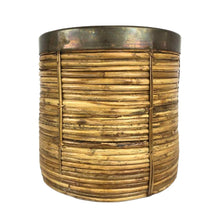 Load image into Gallery viewer, Pencil Reed &amp; Brass Basket