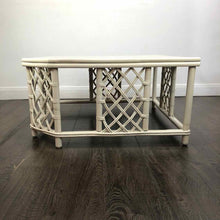 Load image into Gallery viewer, White Bamboo Coffee Table