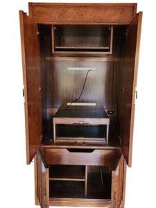 Chinoiserie Burl Wall Unit