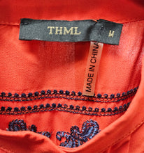 Load image into Gallery viewer, Chinese Red Embroidered Blouse