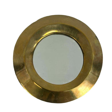 Round Brass Wall Mirror