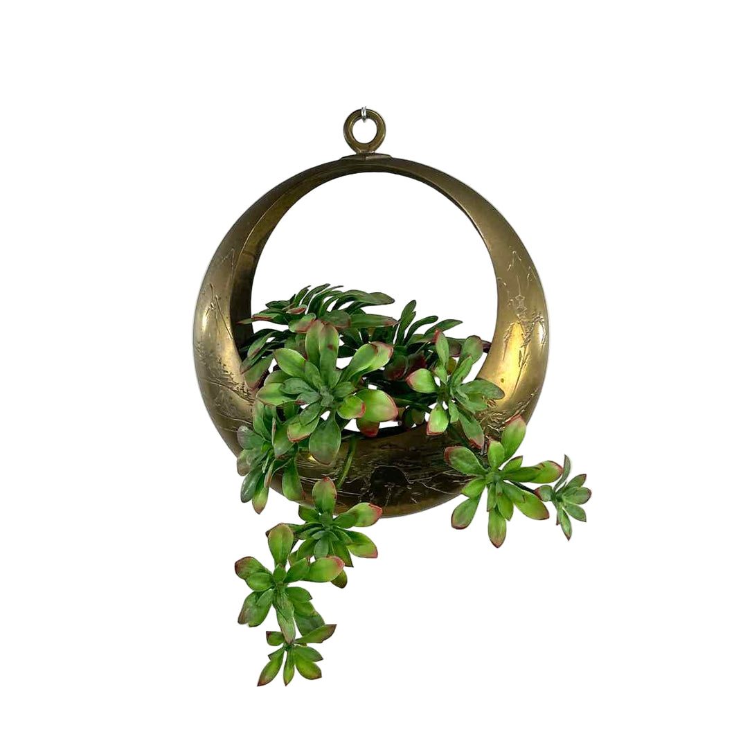 Brass Hanging Planter