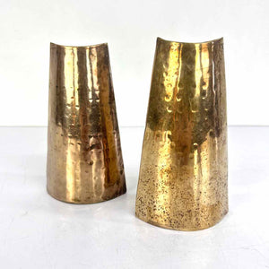 Hammered Brass Vases