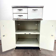Load image into Gallery viewer, Metal 1940's Kitchen Cabinet