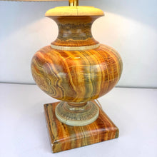 Load image into Gallery viewer, Faux Onyx Statement Lamp