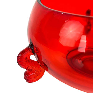Red Glass Bowl