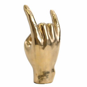 Rock On Horns Brass Hand