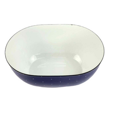 Load image into Gallery viewer, Cobalt Enamel Bowl