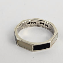 Load image into Gallery viewer, Onyx &amp; Pearl Octagon Ring