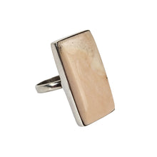 Load image into Gallery viewer, Pink Rectangle Statement Ring
