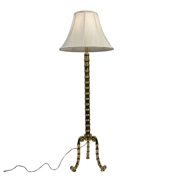 Faux Bamboo Brass Floor Lamp