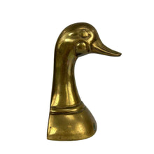 Load image into Gallery viewer, Brass Duck Head Bookend