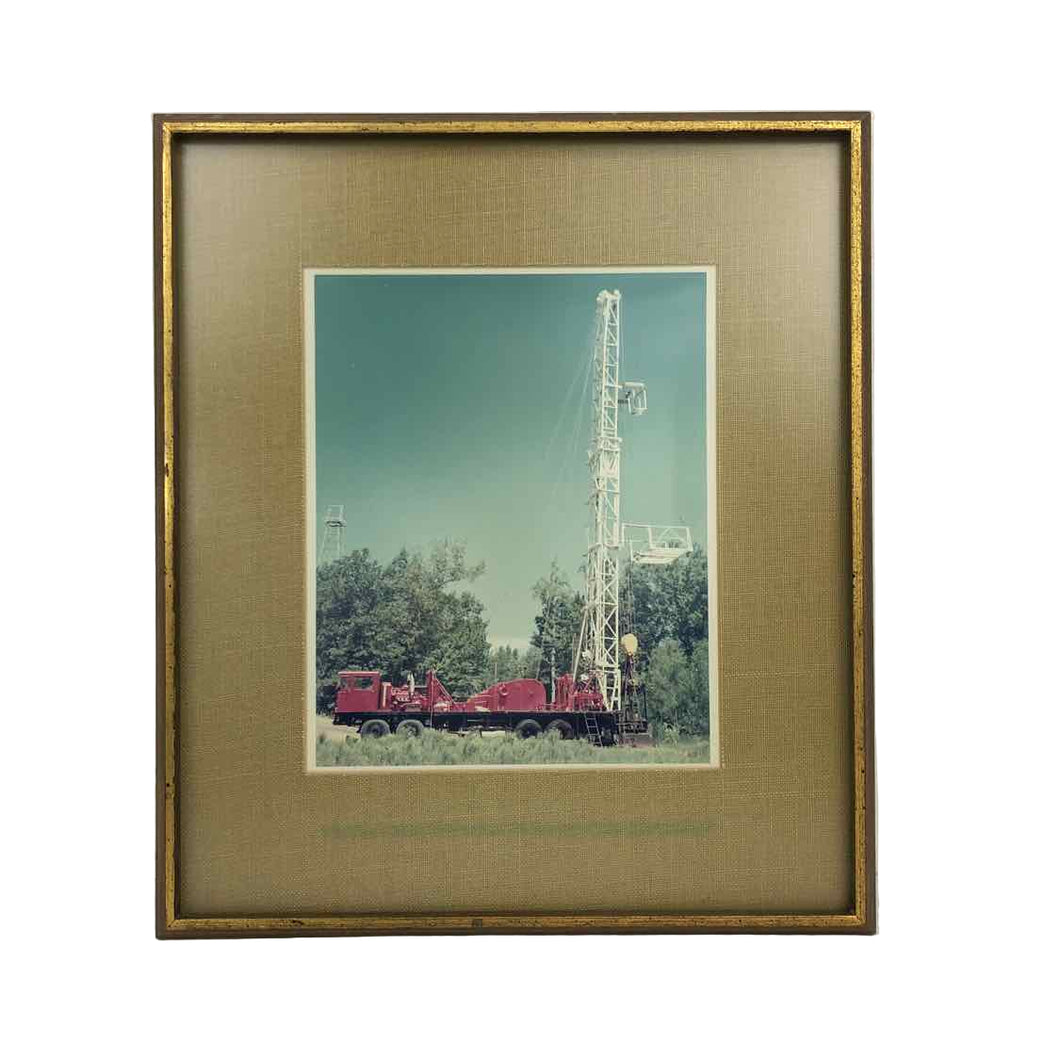 Oil Rig Framed Photo