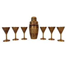 Load image into Gallery viewer, Engraved Brass Cocktail Set