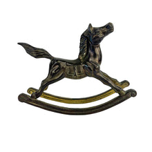 Load image into Gallery viewer, Brass Rocking Horse
