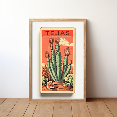 Cactus Matchbook Tejas Print