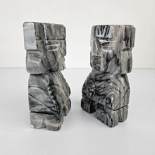 Load image into Gallery viewer, Aztec Figures Onyx Bookends