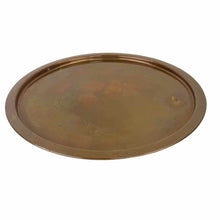 Load image into Gallery viewer, Round Copper Serving Tray