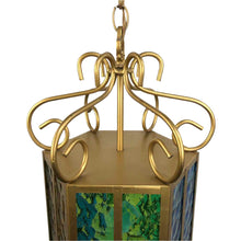 Load image into Gallery viewer, Gold Metal &amp; Glass Pendant