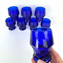 Load image into Gallery viewer, Colbalt Georgian Glass Set