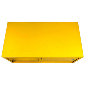 Yellow Metal Cabinet