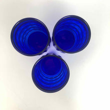 Load image into Gallery viewer, Cobalt Blue Juice Glasses