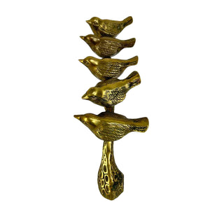 Brass Birds on Branch