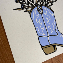 Load image into Gallery viewer, Lavender Boot Print