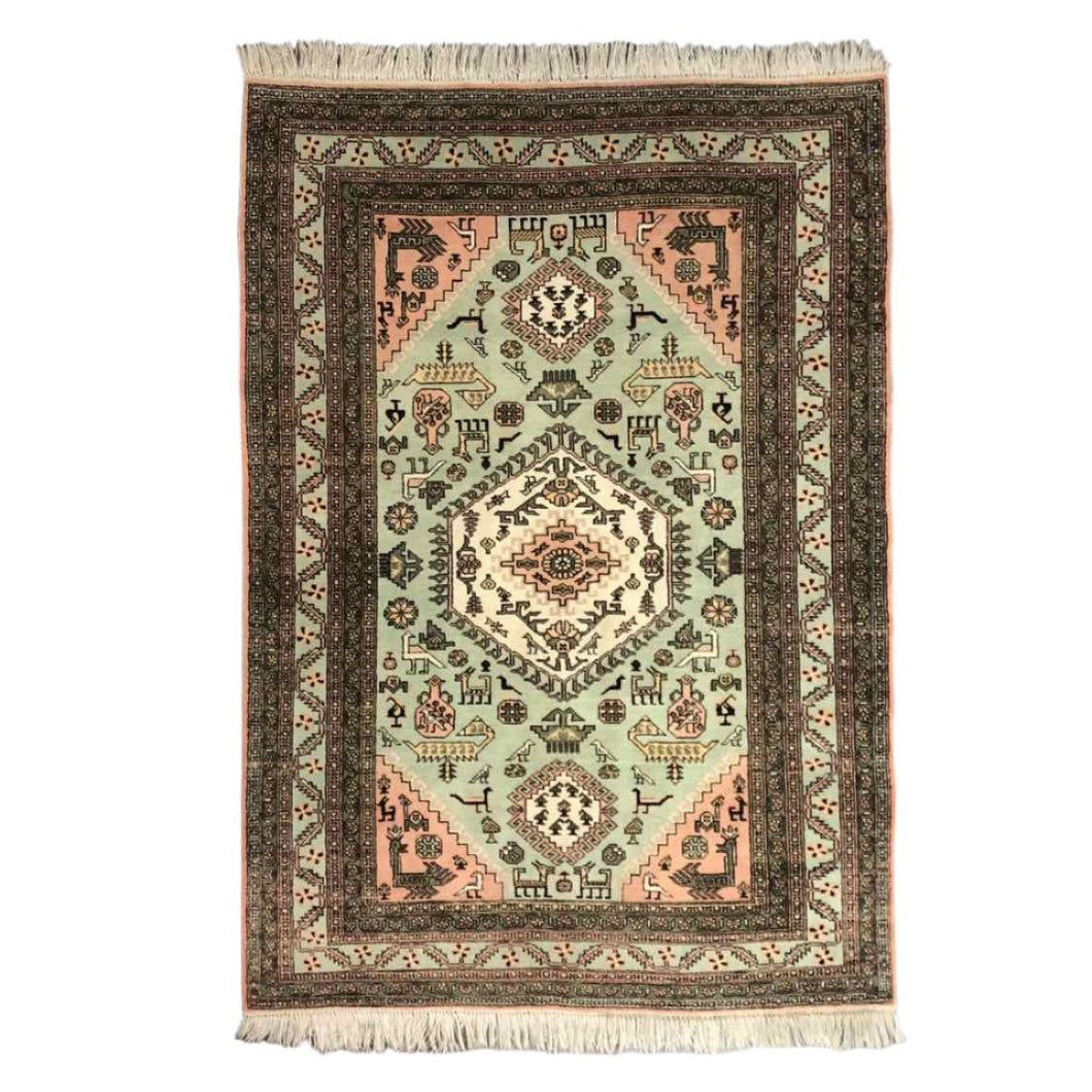 Hand Knotted Vintage Rug