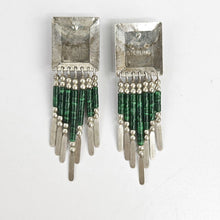 Load image into Gallery viewer, Malachite &amp; Sterling Earrings