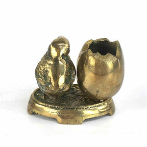 Chick & Egg Brass Vase