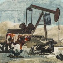 Load image into Gallery viewer, Pumpjack Longhorn Canvas Print
