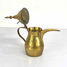 Load image into Gallery viewer, Engraved Floral Brass Tea Set