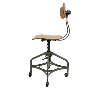 Industrial Drafting Stool Chair