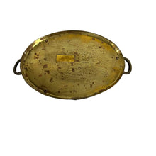 Load image into Gallery viewer, Small Bamboo Brass Tray