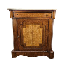 Load image into Gallery viewer, Antique Wood &amp; Marble Console