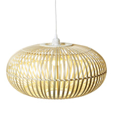 Load image into Gallery viewer, Bamboo Circular Pendant Light