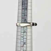 Load image into Gallery viewer, Modern Sterling &amp; Onyx Ring