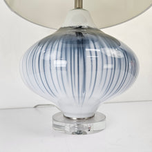 Load image into Gallery viewer, Modern Indigo Drip Glass Lamp