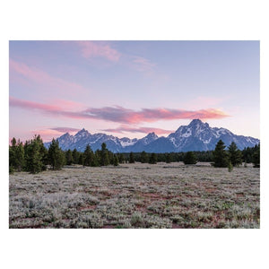 Dusk Over the Tetons Print